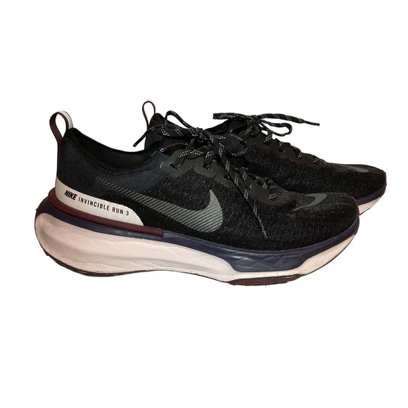 Nike Shoes - Nike ZoomX Invincible Run FK 3 Womens Running Shoes Black Burgundy DR2660-001